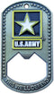 U.S. Army (USA) Dog Tag Bottle Opener or Challenge Coin | Perfect Veteran & Military Gift for Your Soldier | Old Dominion LLC...