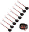 HiSport Fuel Injector Connector 8 PCS S824 Pigtail Connectors Wire Replace 15306318 Compatible with GM Ford Dodge LS2 LS3...