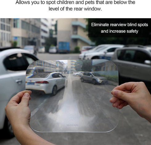 S SUNSBELL Blind Spot Mirror Car Rear View Mirror Wide Angle Lens Universal Fit HD Stick on Frameless Convex Wide Angle Rear View Mirror, Backup R...