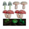 6 PCS Large Glow in The Dark Mushrooms Garden Decor - Outdoor Toadstool Garden Decor Statue - Luminous Miniature Fairy Mushrooms Lawn Ornaments - ...