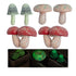 6 PCS Large Glow in The Dark Mushrooms Garden Decor - Outdoor Toadstool Garden Decor Statue - Luminous Miniature Fairy Mushrooms Lawn Ornaments - ...
