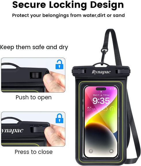 IP68 Waterproof Phone Pouch/Case, Waterproof Floating Phone Case for iPhone 15 14 13 12 Pro Max XS Plus Samsung Galaxy Cellphone, Floating iPhone ...