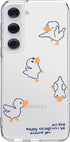 Cute Duck Phone Case for Samsung Galaxy S22 ULTRA Lovely Duck Case Cover Clear Soft TPU Transparent Phone Case Girly Women Protective Phone Cover ...