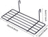 GBYAN Grid Wall Basket Wall Grid Panel Accessories Wire Straight Shelf with Hook Organizer for Home, Black...