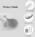 Toilet Brush and Holder, Silicone Toilet Bowl Brush with Ventilated Holder Cleaning Supplies Toilet Cleaner Brush Bathroom Accessories (Black)...
