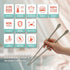 Reusable Long Silicone Cooking Chopsticks with Spoon 12 Inches Dishwasher Safe BPA-free Non-Slip Pastel Color Kitchen utensils Made in Korea (Past...
