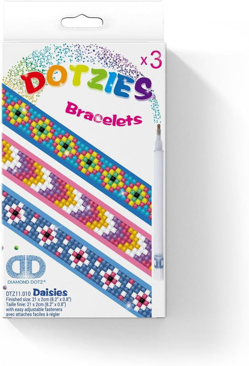 DIAMOND DOTZ Dotzies - Daisies Diamond Painting Kits for Kids - Diamond Art Kits a Relaxing Creative Craft Kit with Dotz Gems...