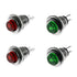Maxmoral 4PCS 2 Pin Micro Push Button Switch 8mm Panel Mount Momentary Self-Reset Button Round Switch(Red+Green)...