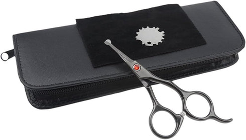 LILYS PET 5.0" Right-Handed Round-Tip Pet Grooming Scissors, Stainless Steel Small Ball Tip for Nose Hair,Ear Hair,Face Hair,Paw Hair for Dogs and...
