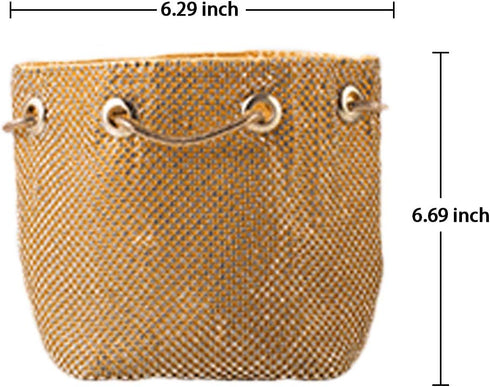 Women Rhinestones Crystal Clutch Mini Evening Bags Bucket Bag Party Prom Wedding Small Shoulder Cross-body Purses...