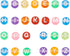 370pcs Transparent Acrylic Alphabet Letter Beads 7mm Colorful Flat Round Disc Coin A-Z White Letter Pattern Loose Spacer Beads Charms for DIY Neck...