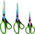 Scissors All Purpose,Heavy Duty Sharp Titanium Blades Scissors with Rubber Soft Grip Handle,Craft Scissors Set of 3 Pack Tool Set Great for Office...