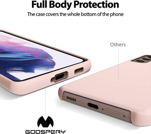 GOOSPERY Liquid Silicone Case for Galaxy S21 Plus (6.7 inches) Silky-Soft Touch Full Body Protection Shockproof Cover Case with Soft Microfiber Li...