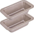 6-Inch Loaf Pan, Non-Stick Baking Bread Pan, Carbon Steel Bakeware Set of 2 7.2" x 4.1" x 1.9" (Champagne Gold)...