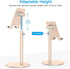 OMOTON Cell Phone Stand, Angle Height Adjustable Phone Stand, Aluminum Desktop Phone Holder Dock Stand for Desk, Compatible with iPhone 13/Mini/Pr...