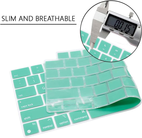 Stylish Keyboard Cover Silicone Protective Skin Keyboard Protector for MacBook 2025-2021 Pro 14" 16" M4 M3 M2 M1 Pro Max Chip,MacBook Air 15" 13.6...