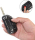 CheroCar for JL JT Jeep Key Fob Cover Skin Case Protection for Jeep Wrangler JL JLU 2018-2020, for Jeep Gladiator 2020, Key Replacement Accessorie...