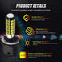 AC9-36V 880 890 885 LED Fog Light Bulbs Super Bright 1500 Lumens 78-SMD 3014 Chips Lens Replace for DRL Fog Lights.(2-Pack)...