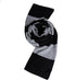 Fashion Long Shawl Winter Thick Warm Wrap Scarf Polyester Fiber Soft Black Gray Stripes for Adult Women Men Unisex...
