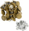 DGOL 100 Sets Copper Cap Denim Jeans Buttons Rivets Replacement Tack Snap Fastener (Bronze)...