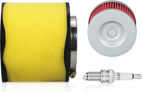 Air Filter,Oil Filter,Spark Plug Element Cleaner Replacement 17254-HC5-900 for Fourtrax TRX300 TRX300FW TRX400FW TRX450S TRX450ES TRX450FE TRX450F...