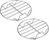 TamBee 8 Inch Cooking Rack Round 304 Stainless Steel Baking and Cooling Steaming Rack w Stand Cookware Fit for Air Fryer Pressure Cooker Canning S...