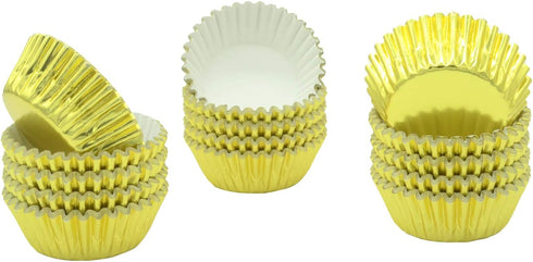 Mini Gold Foil Cupcake Liners Muffin Baking Cups for Party and More, 300-Count...