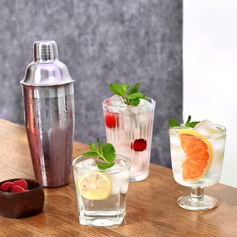 Bar Cocktail Shaker, 24 oz Martini Shaker Drink Mixer with Built-In Strainer for Bartending – Stainless Steel Bartender Shakers for Mixed Drinks M...