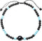Lava Stone/Black Obsidian Choker Necklaces Created Turquoise Women Mens Strand Crystal Necklace for Meditation or Yoga...