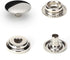 108pcs 15mm Stainless Steel Fastener Snap Press Stud Cap Button Marine Boat Canvas Line 24(4 Components, 5pcs for Each)...