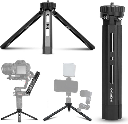 Mini Tripod Rotatable 4-Level Adjustable Tabletop Tripod Handle Grip for Osmo Mobile, DJI Ronin, Weebill, Crane, Vimble 2, Smooth, Camera, Phone, ...