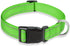 Reflective Dog Collar with Buckle Adjustable Safety Nylon Collars for Small Medium Large Dogs, Grass Green M...