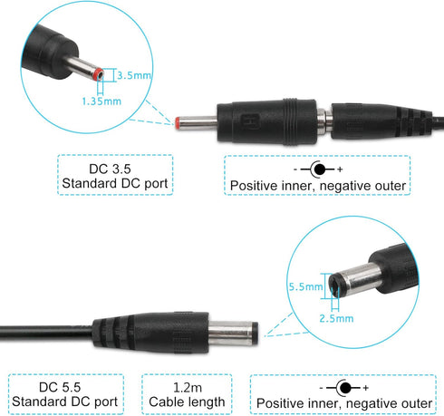DROK USB to 9v, 5v to 9v USB Boost Converter, USB Cable DC 5v Step Up to 9v, 1.5A Power Regulator Line with 5.5mm Port 1.2 Meter Length...