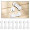 8 Pack Cabinet Door Locks for Baby Proof and Child Safety Cabinet Locks with Adhesive Childproof Door Latch Child Safety Locks for Kitchen Drawer ...