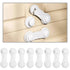 8 Pack Cabinet Door Locks for Baby Proof and Child Safety Cabinet Locks with Adhesive Childproof Door Latch Child Safety Locks for Kitchen Drawer ...