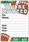 Football Party Invitations (20 Count) With Envelopes...