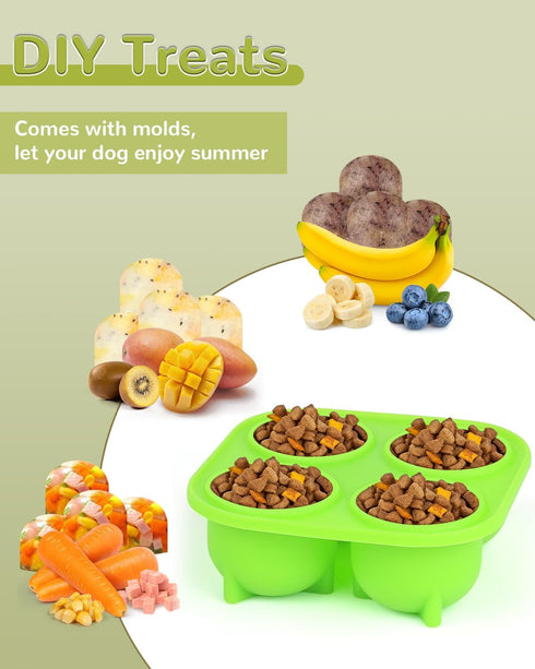 Dog Interactive Toys, Dog Toys to Keep Them Busy, Dog Toy Refillable Homemade Freezable Dog Food, Reduces Anxiety Dog Chew Toy, Easy to Clean Trea...