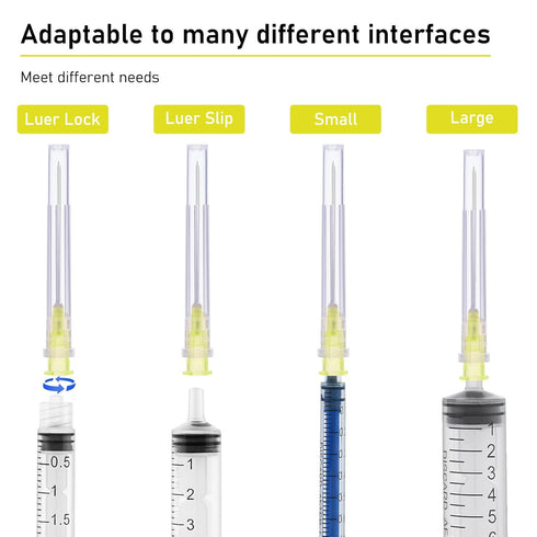 100 Pack 20 Gauge 1 Inch Lab Accessories, Individually Packaged. (20G-1 Inch)...