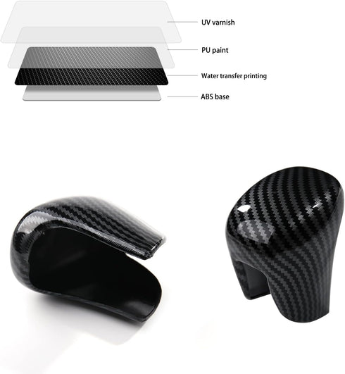Thenice Gear Shift Knob Cover Automatic Transmission CVT Boots Change Lever Stick Decoration for Honda Civic 2022-2024, CRV/HR-V 2023-2024, Accord...