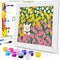 ZRIZQ Paint by Numbers for Adults Beginner Kids Ages 6-8-12 with Wooden Frame,Easy Paint by Numbers for Gift Home Decoration 8x8 Inch(Flowers 1)...