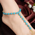 1 Pair Sandal Beach Turquoise Barefoot Sandal Foot Jewelry Anklet Chain Foot Bracelet...