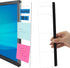 Office Desk Accessories 2pcs Monitor Memo Board Computer Message Board Office Supplies for Women Men Computer Sticky Note Holder with Functional A...