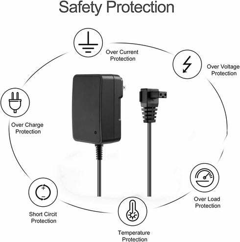 2-Prong 12.6V 1A AC/DC Adapter Compatible with AIPER Smart Seagull 600 HJ1102 Cordless Automatic Robotic Pool Vacuum Cleaner 2600mAh Lithium Ion B...