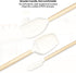Wooden Handle Spatula Set 4Pcs, 12" & 9" Rubber Spatula Silicone Spatulas for Scraping, Cooking, Baking and Mixing for Kitchen Use,Non-Stick, Heat...