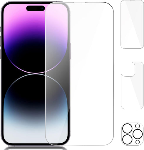 Beeyoka [3 Pack Screen Protector for iPhone 14 Pro Max,Front and Back Screen Protector,Camera Protector Anti-Fingerprint/Scratch (6.7 inch)...