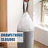 Small Trash Bags 4 Gallon - Drawstring, Individual Unscented Small Garbage Bags, White Trash Can Liners For Bathroom, 57 Count...