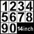 DXCYZ 14 Inch Large Number Stencils Kit 0-9 Address Number Stencil, 10PCS Reusable Plastic Painting Number Templates for Mailbox Signs, Door, Cars...