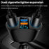 Cigarette Lighter Splitter, USB 2.4A & QC3.0 Type C with 2 Socket Cigarette Lighter Adapter, 12V/24V 120W Car Charger Splitter for GPS Dash Cam La...