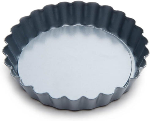 Fox Run Set of 6 Loose Bottom Mini Tart and Quiche Non-Stick Baking Pans, 4-Inch Diameter, Grey, Model Number: 44460...