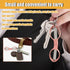2PCS Folding Scissors, Portable Travel Scissors, Gift for Men Glasses Shaped Mini Shear Telescopic Cutter, Anti Rust Stainless Steel Scissors for ...